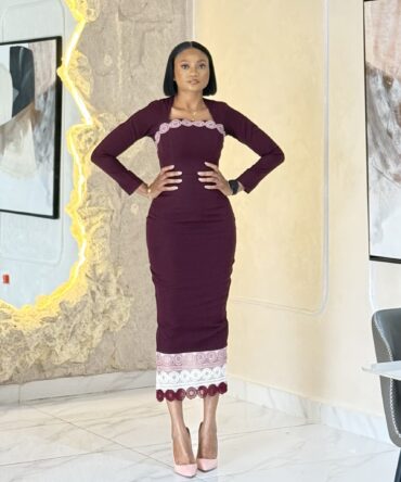 Favour Dress - Burgundy