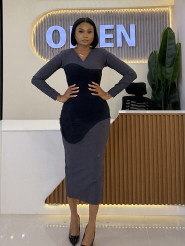 Linda Dress  - Grey