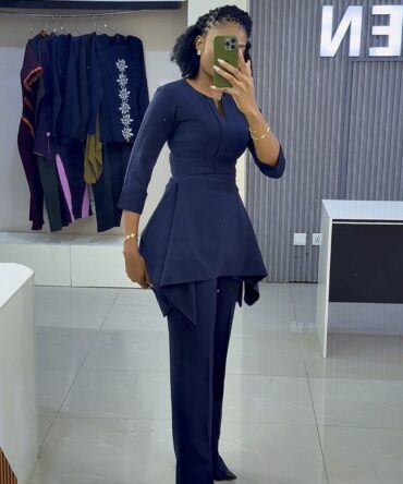 Serwaa Set - Navy Blue