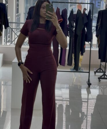 Laura Pant Set - Wine